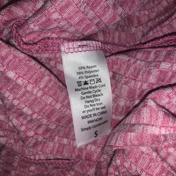 Lularoe Womens Size S Joy Vest Long Pink Textured 172625 - Picture 7 of 9